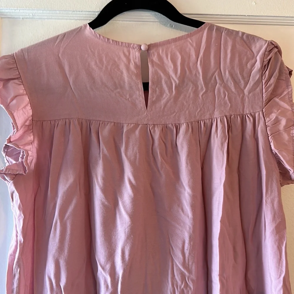 pink tiered dress - Picture 3 of 4